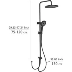 Wenko Duschsystem Softwater Schwarz 26 Wenko Duschsystem Softwater Schwarz -Grohe Geschäft 903231 1068 13