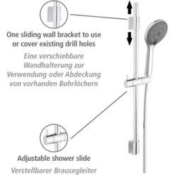 Wenko Brauseset Watersaving Chrom 11 Wenko Brauseset Watersaving Chrom -Grohe Geschäft 903251 1068 03