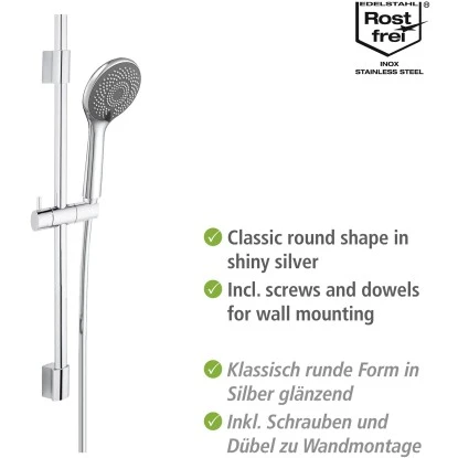 Wenko Brauseset Watersaving Chrom 4 Wenko Brauseset Watersaving Chrom – Bild 4