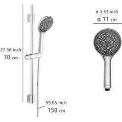 Wenko Brauseset Watersaving Chrom 17 Wenko Brauseset Watersaving Chrom -Grohe Geschäft 903251 1068 09