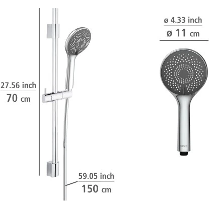 Wenko Brauseset Watersaving Chrom 9 Wenko Brauseset Watersaving Chrom – Bild 9