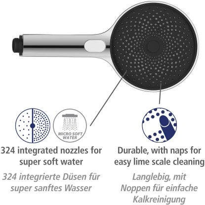 Wenko Brauseset Softwater Chrom 6 Wenko Brauseset Softwater Chrom – Bild 6