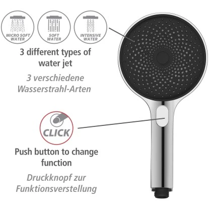 Wenko Brauseset Softwater Chrom 7 Wenko Brauseset Softwater Chrom – Bild 7