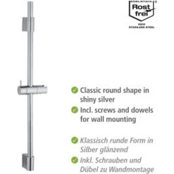 Wenko Duschstange Classic Chrom 70 Cm 6 Wenko Duschstange Classic Chrom 70 Cm -Grohe Geschäft 903255 1068 03