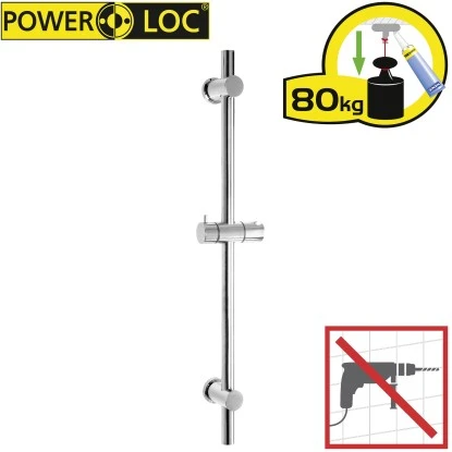 Wenko Power-Loc Duschstange Chrom Befestigen Ohne Bohren 2 Wenko Power-Loc Duschstange Chrom Befestigen Ohne Bohren – Bild 2