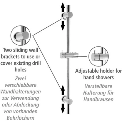 Wenko Power-Loc Duschstange Chrom Befestigen Ohne Bohren 3 Wenko Power-Loc Duschstange Chrom Befestigen Ohne Bohren – Bild 3