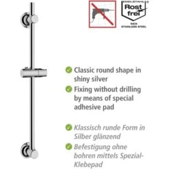 Wenko Duschstange Chrom Befestigen Ohne Bohren 6 Wenko Duschstange Chrom Befestigen Ohne Bohren -Grohe Geschäft 903353 1068 03