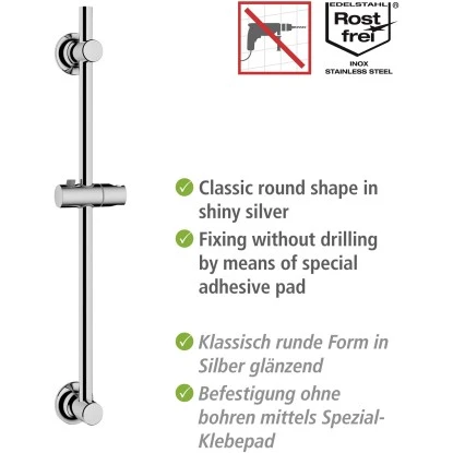 Wenko Duschstange Chrom Befestigen Ohne Bohren 3 Wenko Duschstange Chrom Befestigen Ohne Bohren – Bild 3