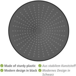 Wenko Regenduschkopf Ultimate Shower Schwarz/Grau Ø 25 Cm 20 Wenko Regenduschkopf Ultimate Shower Schwarz/Grau Ø 25 Cm -Grohe Geschäft 903630 1068 05