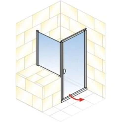 Schulte Sunny Drehtür Mit Verkürzter Seitenwand Echtglas Klar Alpinweiß 15 Schulte Sunny Drehtür Mit Verkürzter Seitenwand Echtglas Klar Alpinweiß -Grohe Geschäft 984679 2053 2