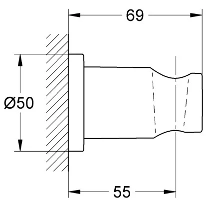 Grohe Handbrausehalter Rainshower Runde Rosette 2 Grohe Handbrausehalter Rainshower Runde Rosette – Bild 2