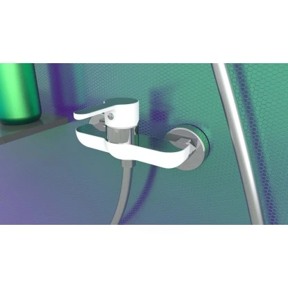 Eisl DIZIANI Duscharmatur Weiß-Chrom 5 Eisl DIZIANI Duscharmatur Weiß-Chrom – Bild 5