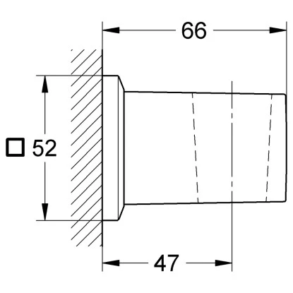 Grohe Handbrausehalter Allure Brilliant FürWandmontagen 2 Grohe Handbrausehalter Allure Brilliant FürWandmontagen – Bild 2