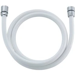 Duschschlauch Mit Drehanschluss Weiß 150 Cm