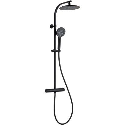 Schütte Überkopfbrause-Set Madura Fresh Schwarz Matt 1 Schütte Überkopfbrause-Set Madura Fresh Schwarz Matt