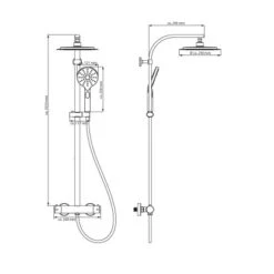 Schütte Überkopfbrause-Set Madura Fresh Schwarz Matt 11 Schütte Überkopfbrause-Set Madura Fresh Schwarz Matt -Grohe Geschäft e2in1schwarzmatt Zeichnung