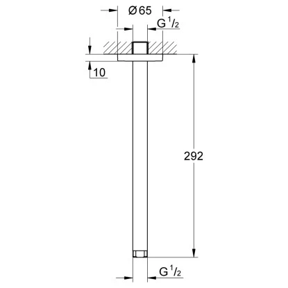 Grohe Deckenauslass Rainshower 292 Mm 2 Grohe Deckenauslass Rainshower 292 Mm – Bild 2