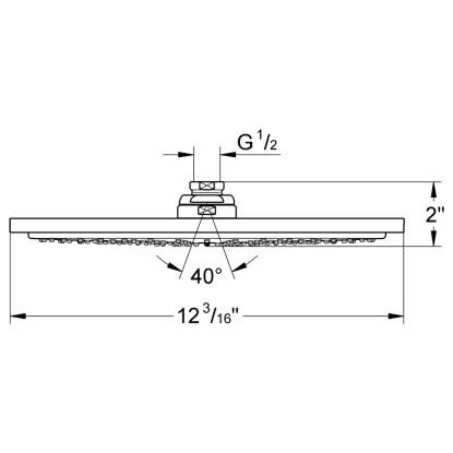 Grohe Kopfbrause Rainshower Cosmopolitan 310 2 Grohe Kopfbrause Rainshower Cosmopolitan 310 – Bild 2