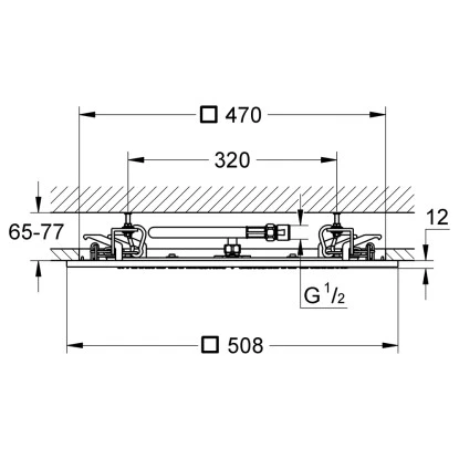 Grohe Deckenbrause Rainshower F-Series 20" 2 Grohe Deckenbrause Rainshower F-Series 20" – Bild 2