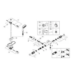 Grohe QuickFix Thermostat-Duschset Precision Feel DN 15 14 Grohe QuickFix Thermostat-Duschset Precision Feel DN 15 -Grohe Geschäft lThermostatBrausesetDN15 8