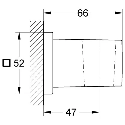 Grohe Handbrausehalter Euphoria Cube Für Wandmontagen 2 Grohe Handbrausehalter Euphoria Cube Für Wandmontagen – Bild 2
