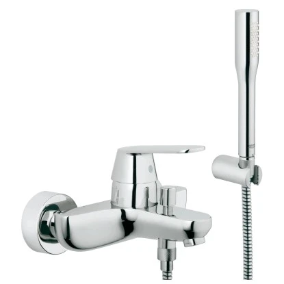 Grohe Einhand-Wannenbatterie Eurosmart C DN 15 Mit Brausegarnitur 1 Grohe Einhand-Wannenbatterie Eurosmart C DN 15 Mit Brausegarnitur