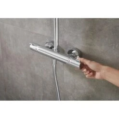 Hansgrohe Showerpipe Croma 160 1jet Mit Thermostat Chrom -Grohe Geschäft t Button 0903 27135000 tif