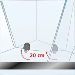 Schulte ExpressPlus Runddusche Kristall/Trend Inkl. Duschwanne 80x80cm 14 Schulte ExpressPlus Runddusche Kristall/Trend Inkl. Duschwanne 80x80cm -Grohe Geschäft tail abklappmechanismaus a